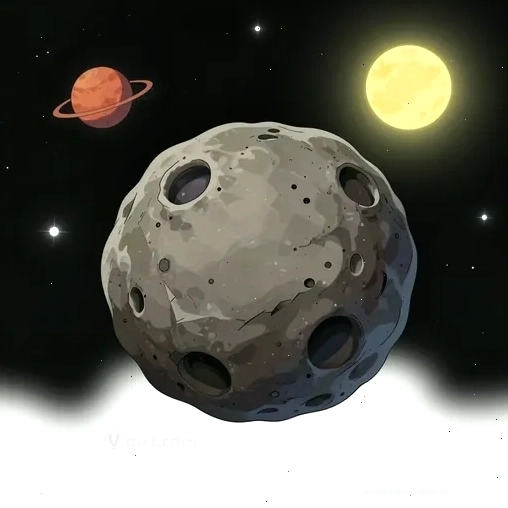 Hình ảnh minh họa một tiểu hành tinh (asteroid) trong không gian