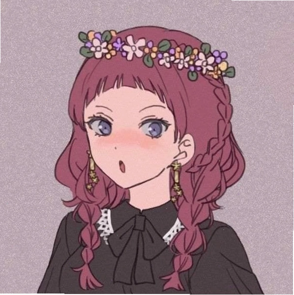 Hình nền cô gái anime có hai bím tóc xinh xắn