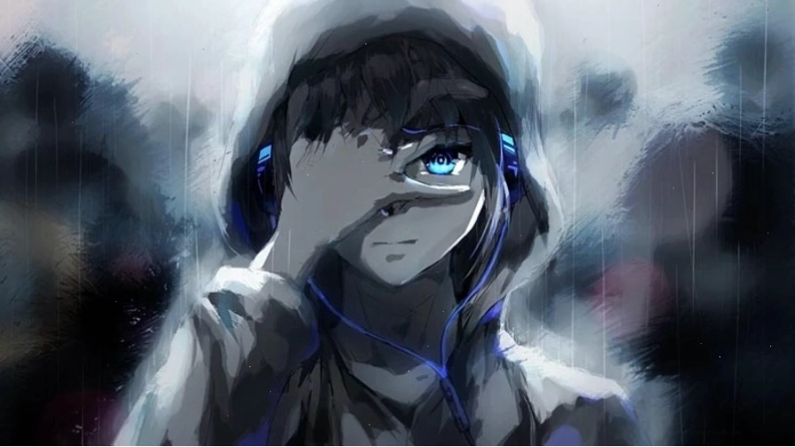 Hình nền máy tính Anime 3D với hiệu ứng ánh sáng ấn tượng