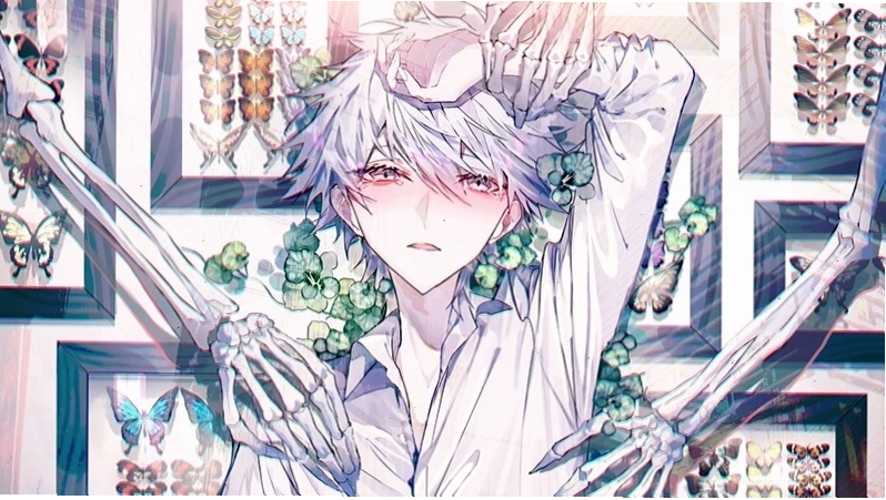 Hình nền máy tính anime nam đẹp với phong cảnh huyền ảo