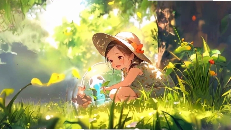 Hình nền máy tính Anime với cảnh vật