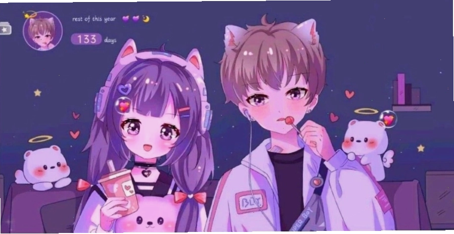Hình nền máy tính Anime với phong cảnh hùng vĩ