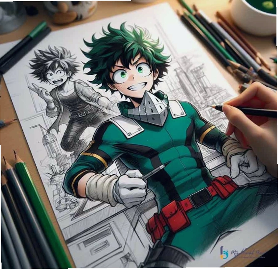 Hình vẽ anime đơn giản nhưng thể hiện sự ngầu