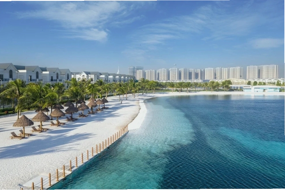 Hồ nước mặn Tropical Lagoon tại Vinhomes Ocean Park 3