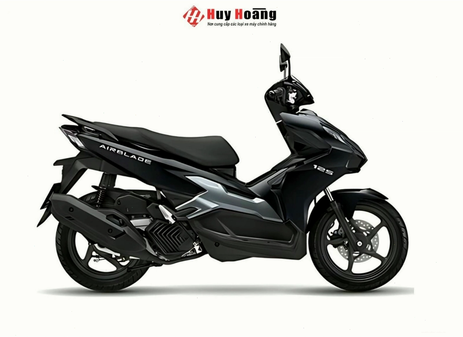 Honda Air Blade 125 tiêu chuẩn màu đen bạc phiên bản 2024