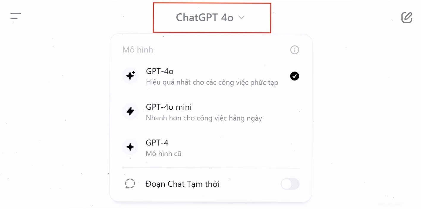 Hướng dẫn cách truy cập và sử dụng GPT-4o trên giao diện ChatGPT