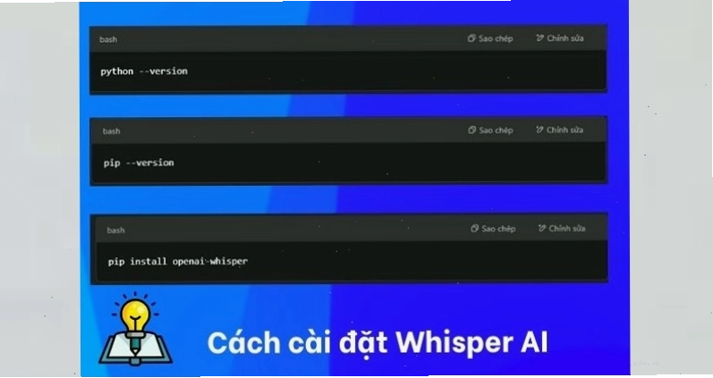 Hướng dẫn cài đặt và sử dụng Whisper AI