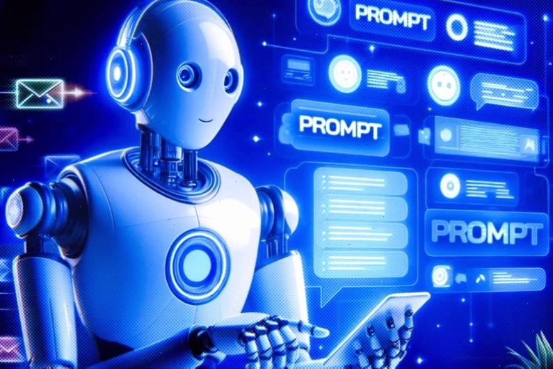 Minh họa cách hoạt động của multimodal prompts trong AI