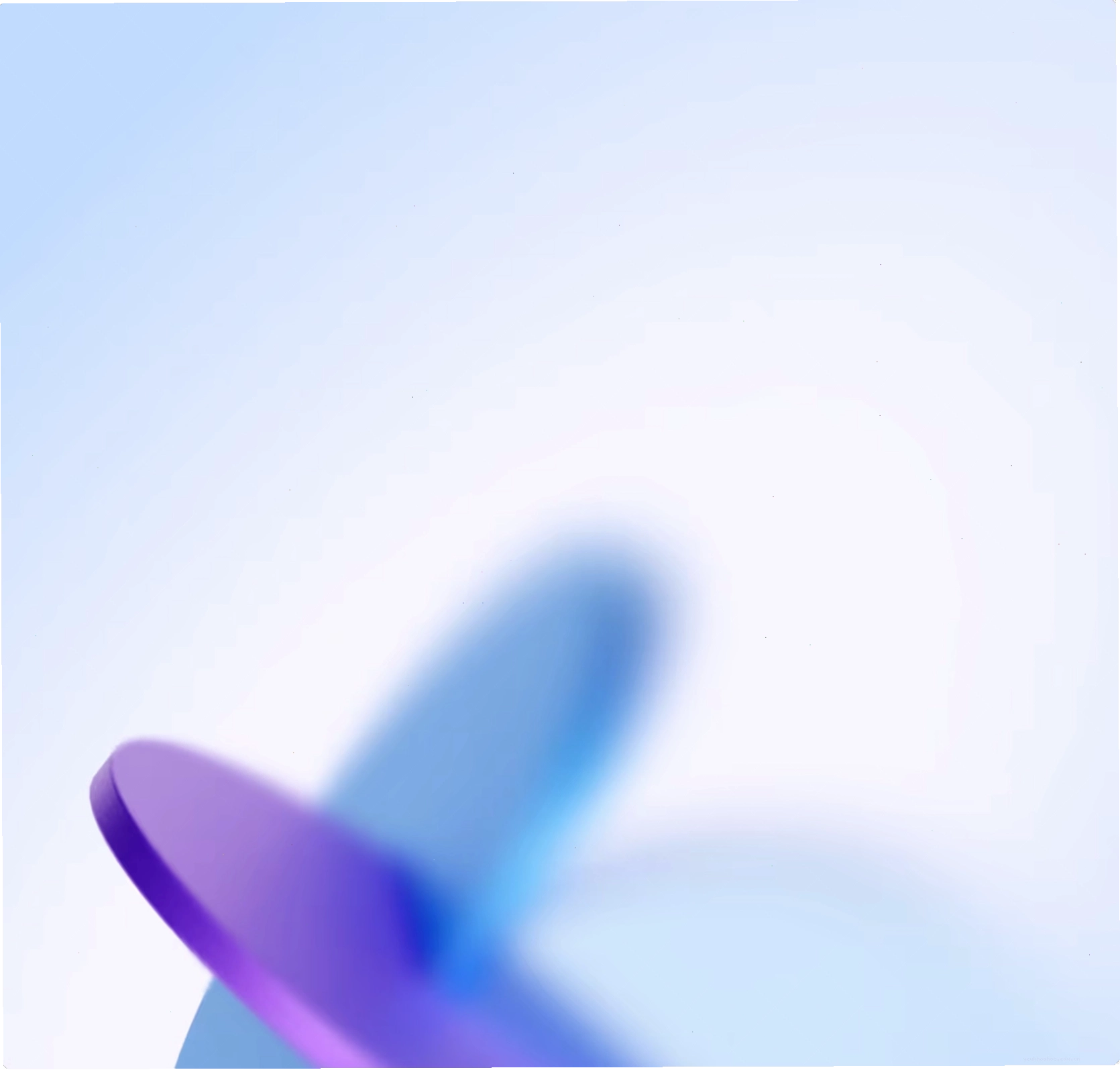Minh họa trừu tượng các hình dạng gradient xanh và tím, thể hiện tính phức tạp của mô hình AI