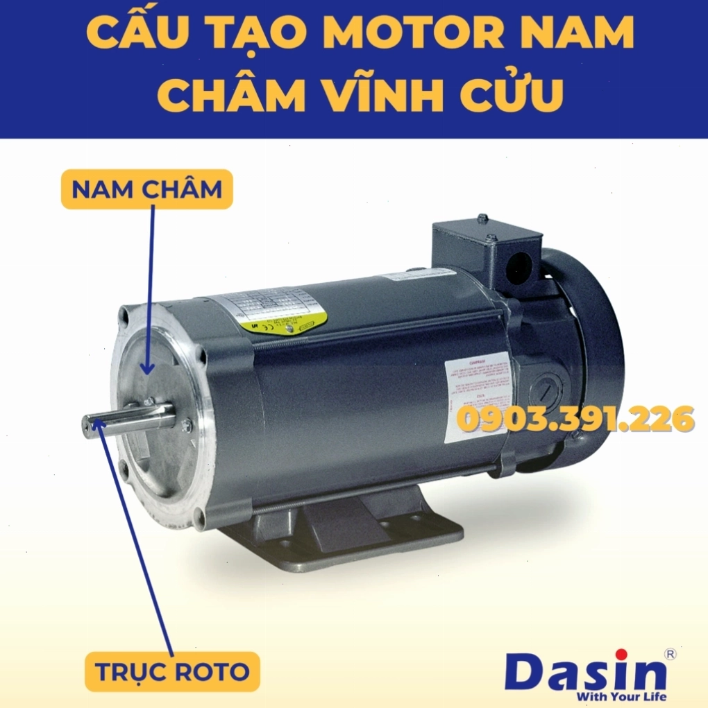 Nam châm vĩnh cửu trong động cơ DC