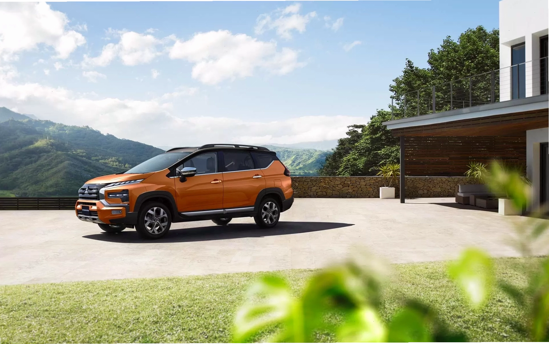 Ngoại thất Mitsubishi Xpander với thiết kế cân đối và khoảng sáng gầm cao