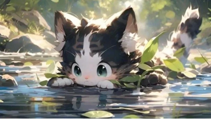 Ngôi nhà nhỏ giữa khung cảnh Anime 3D yên bình