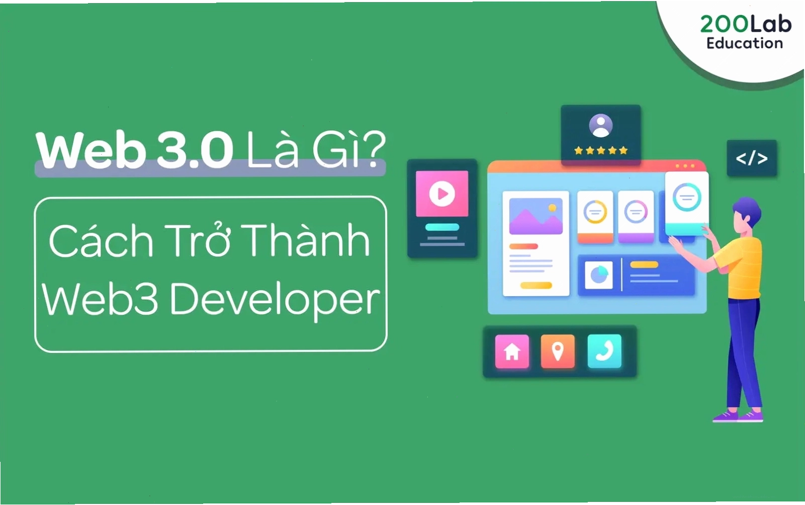 Nhà phát triển Web3 làm việc với các giao thức phi tập trung