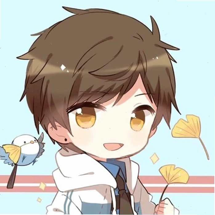 Nhân vật anime chibi nam dễ thương với trang phục độc đáo
