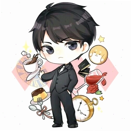 Nhân vật anime mang phong cách fantasy với trang phục và phụ kiện độc đáo