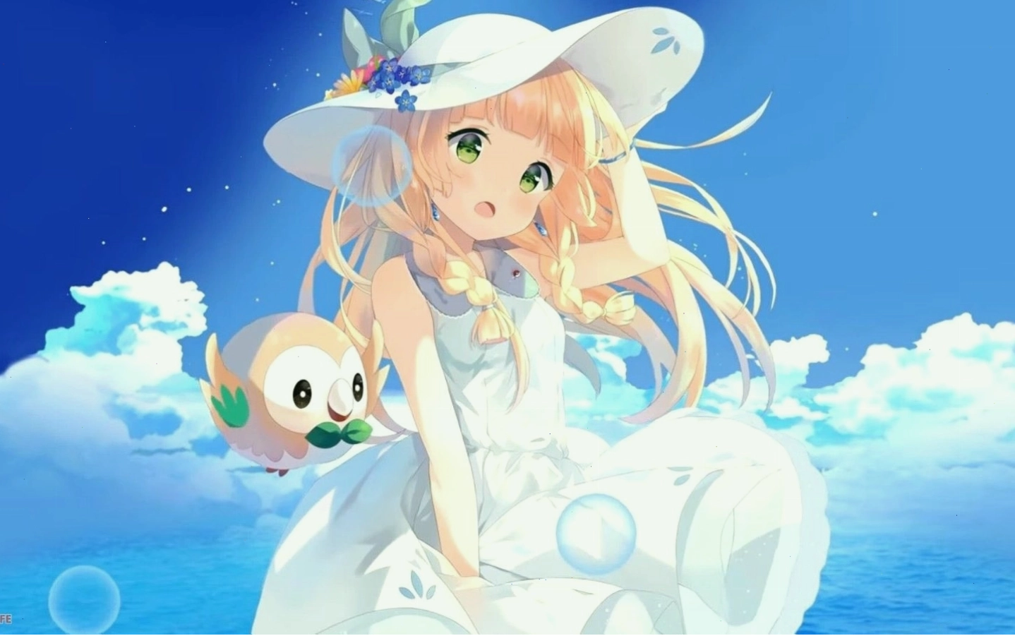 Nhân vật anime nữ đáng yêu cute với nụ cười tỏa nắng