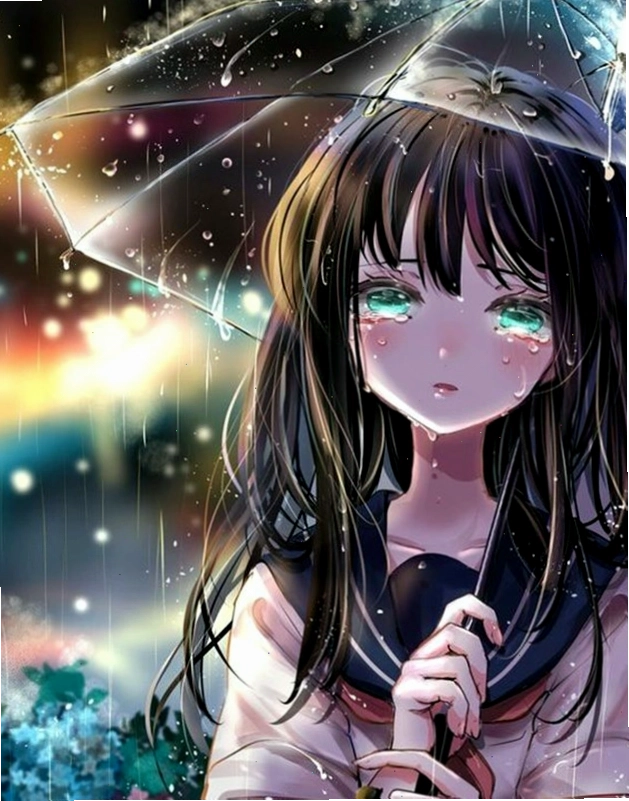 Nữ anime khóc quặn đau giữa dòng đời vô thường