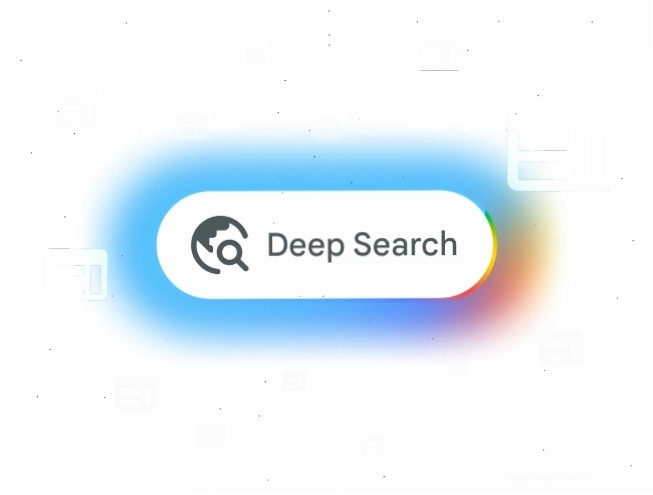 Nút Deep Search của Google