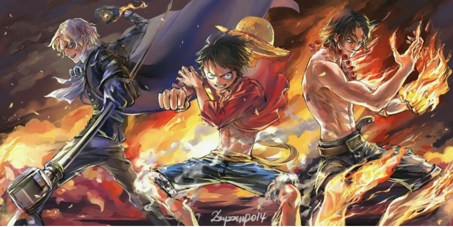 Phong cảnh Anime 3D với núi cao và mây trắng bồng bềnh