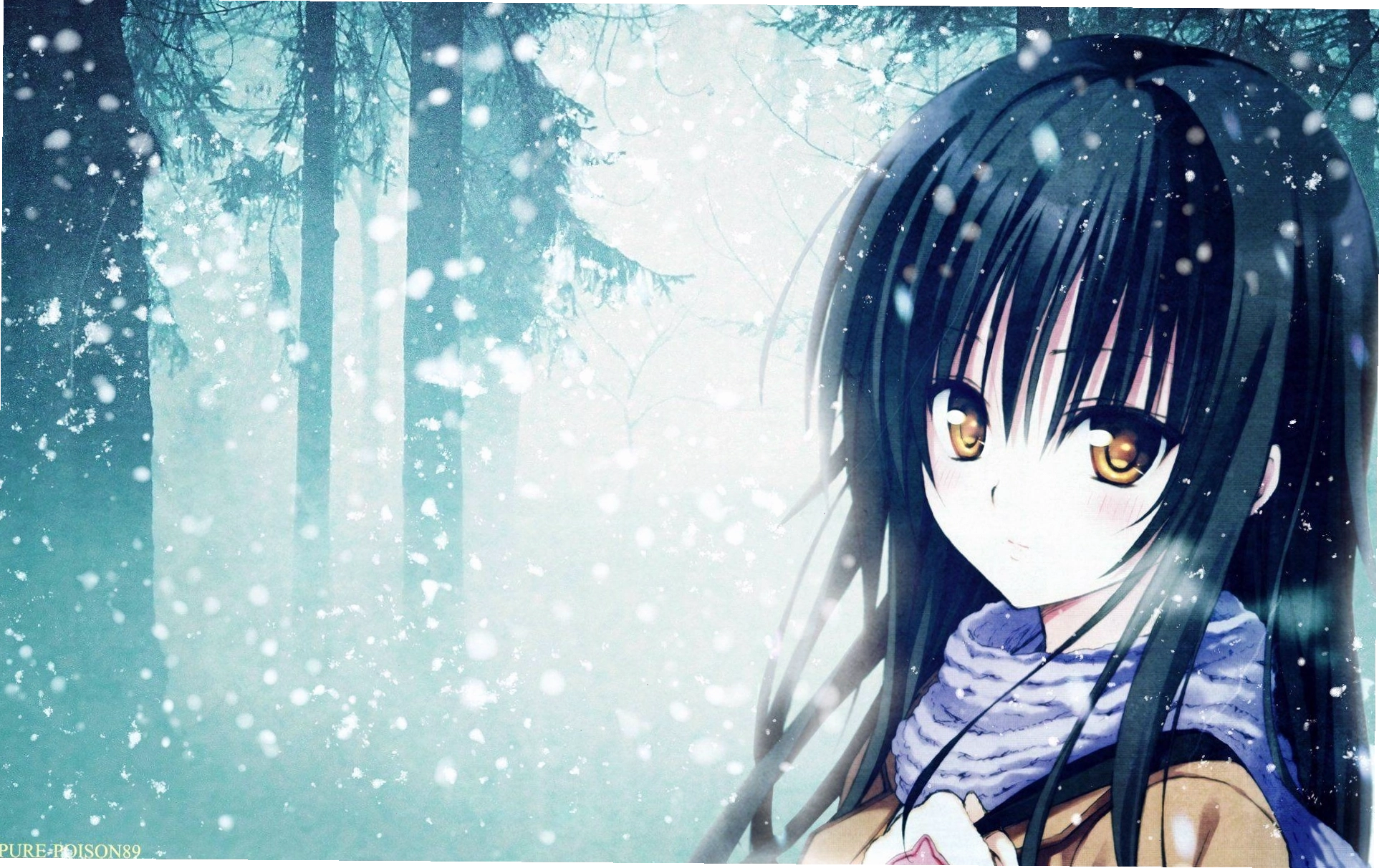 Sad Anime Girl Wallpaper với khuôn mặt buồn bã