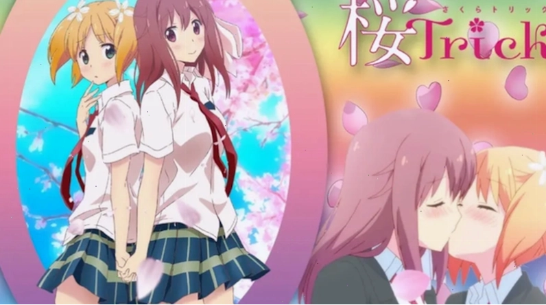 Sakura Trick - Hoa Anh Đào Tinh Nghịch - Cảnh hai nhân vật nữ trao nụ hôn