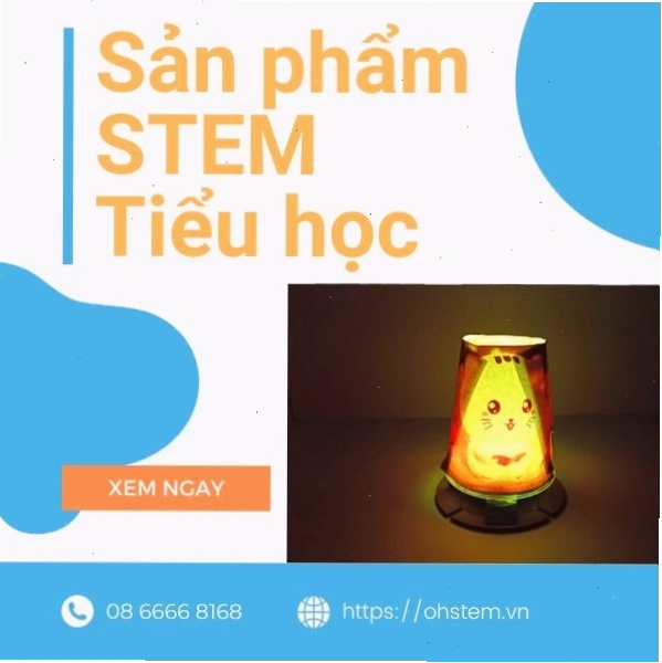 Sản phẩm STEM Tiểu học từ vật liệu tái chế