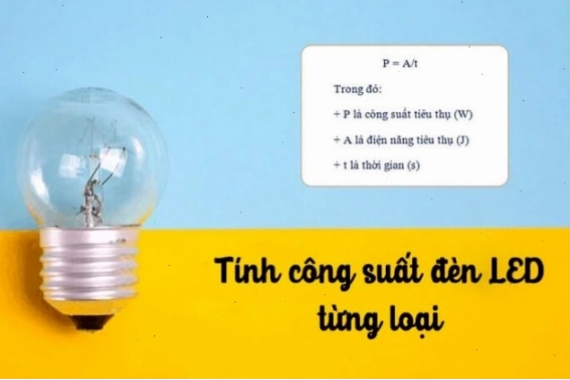 So sánh công suất tiêu thụ của đèn LED và các loại đèn khác