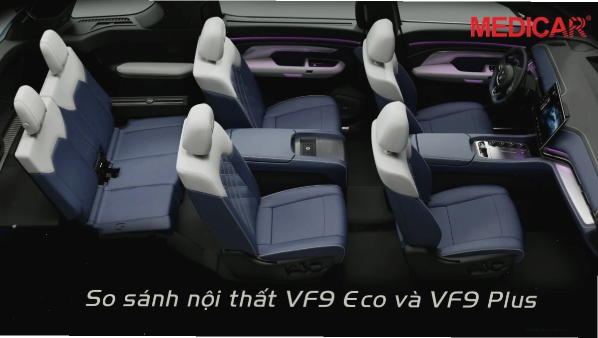 So sánh nội thất giữa VinFast VF 9 Plus và VF 9 Eco