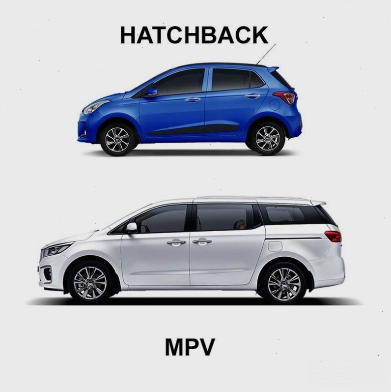 So sánh xe MPV và Hatchback về không gian