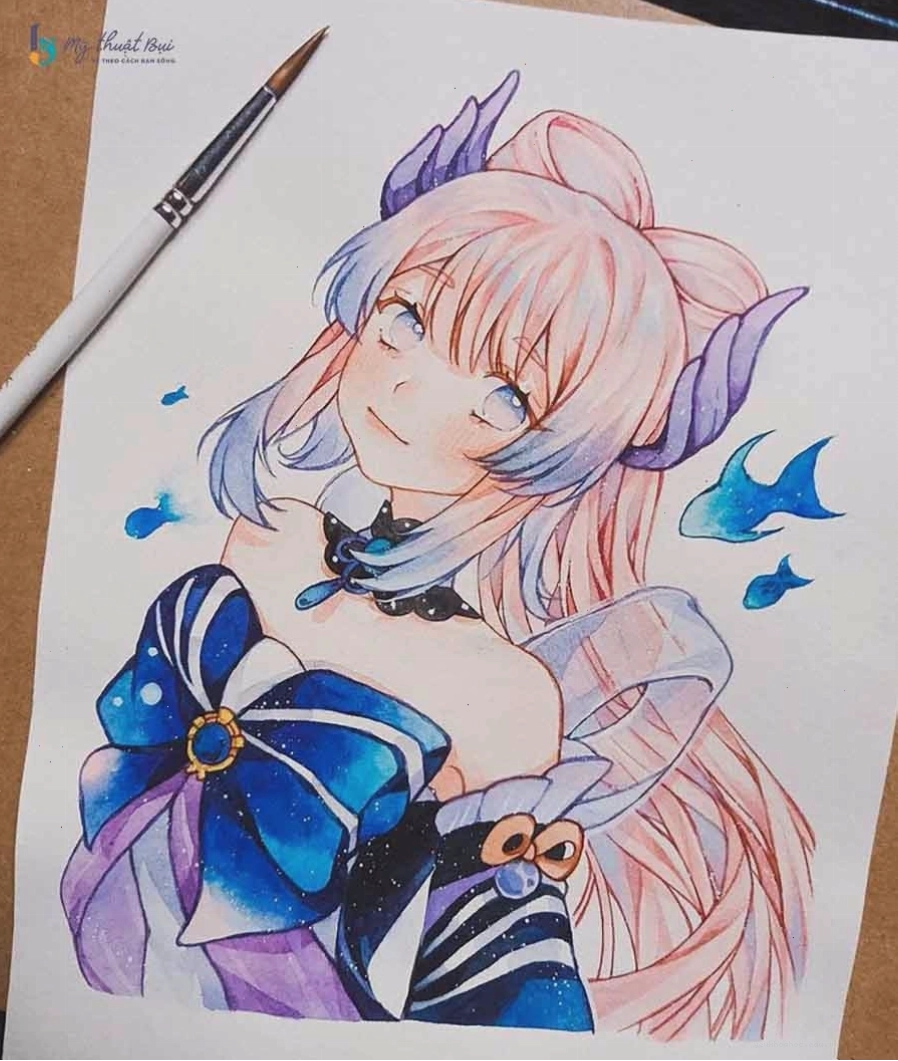 Tranh vẽ anime đẹp mắt và đầy cảm xúc