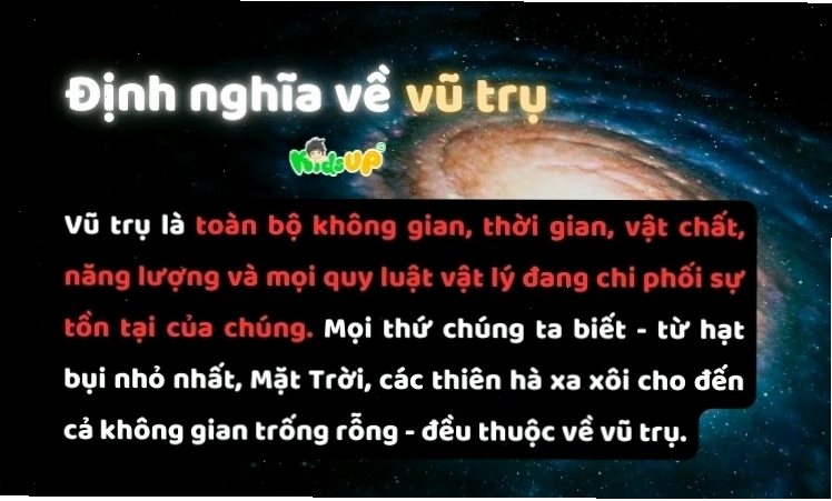 Tranh vẽ minh họa về vũ trụ bao la