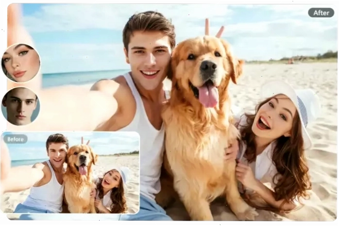 Ví dụ về video hoán đổi khuôn mặt với nhiều người