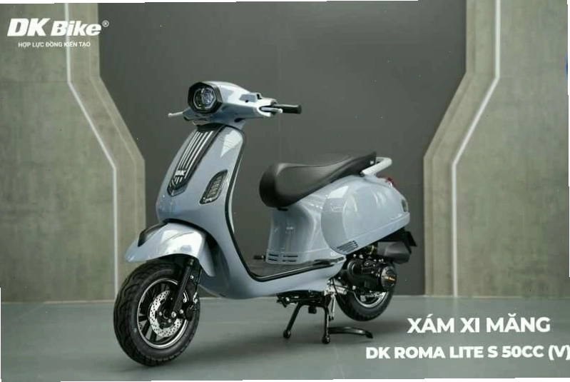 Xe ga 50cc DK Roma Lite màu xám xi măng