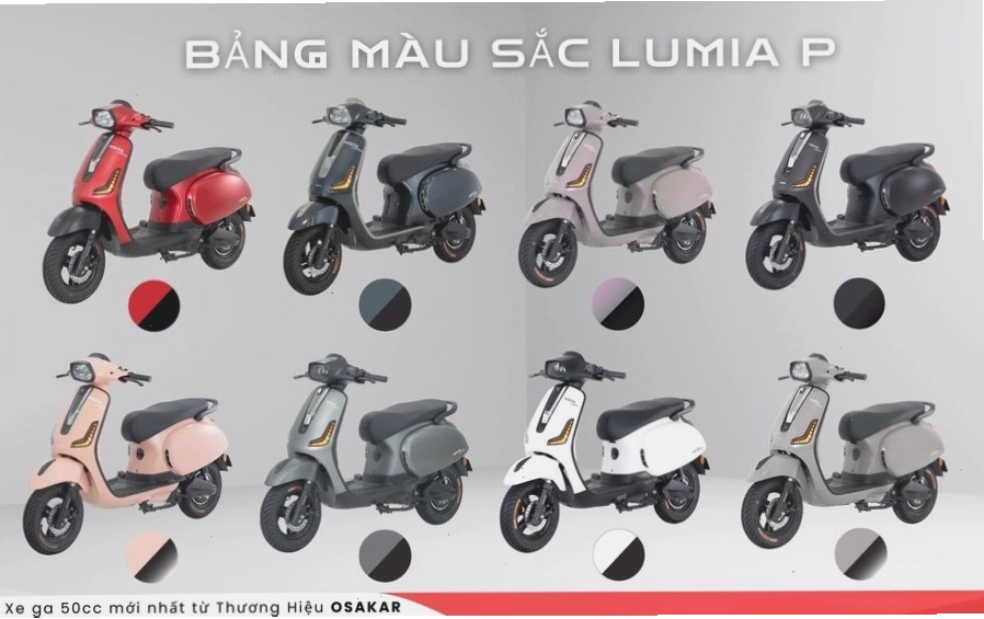 Xe ga 50cc Osaka NISPA LUMIA với thiết kế hiện đại