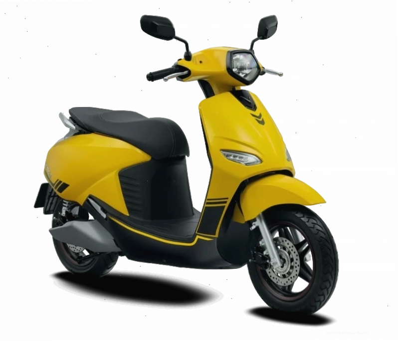 Xe máy điện VinFast Vento S màu vàng nổi bật