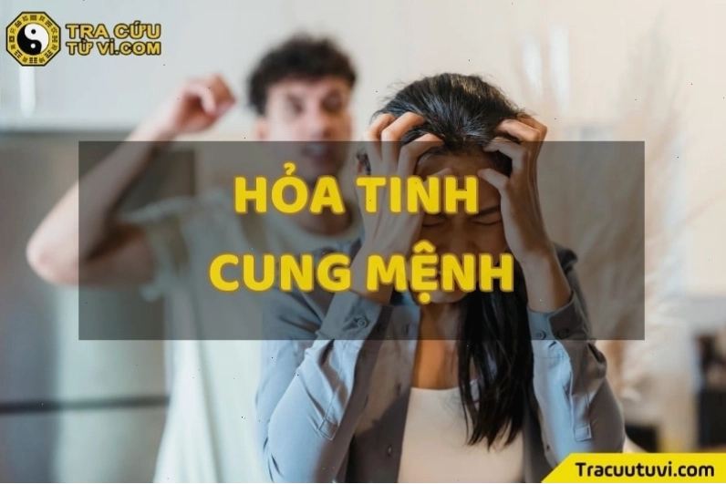 Ý nghĩa Sao Hỏa Tinh tại cung Mệnh, thể hiện sự thiếu kiên nhẫn và phản ứng thái quá.