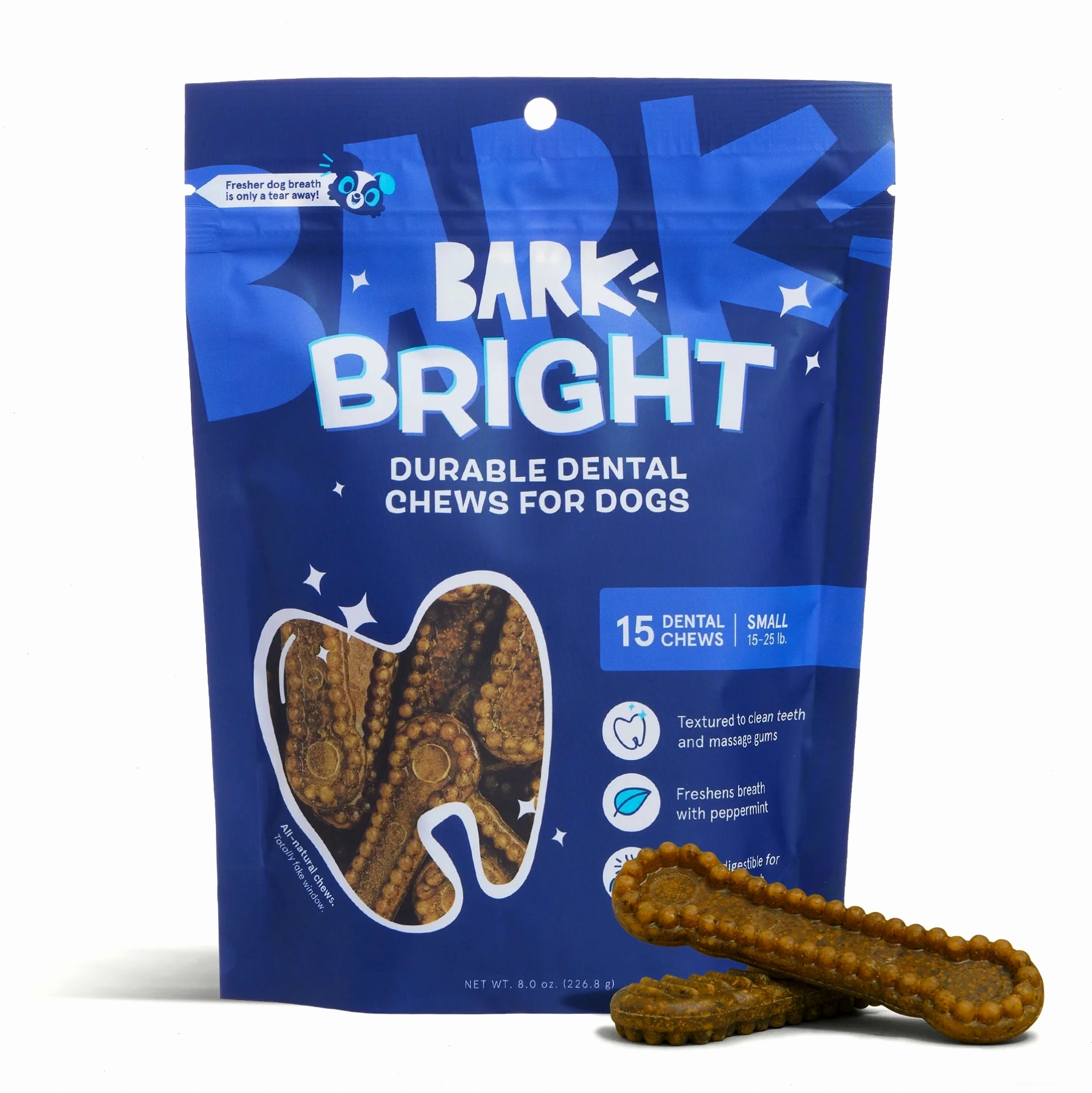 Durable dental chew for large dogs