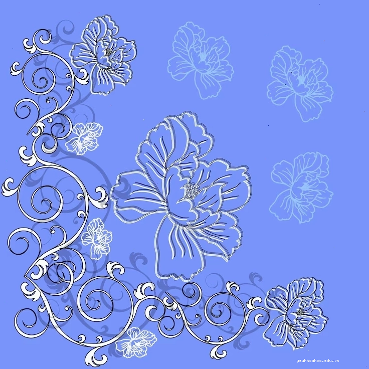 Mẫu hoa vẽ tay giả tưởng định dạng ảnh full HD vector