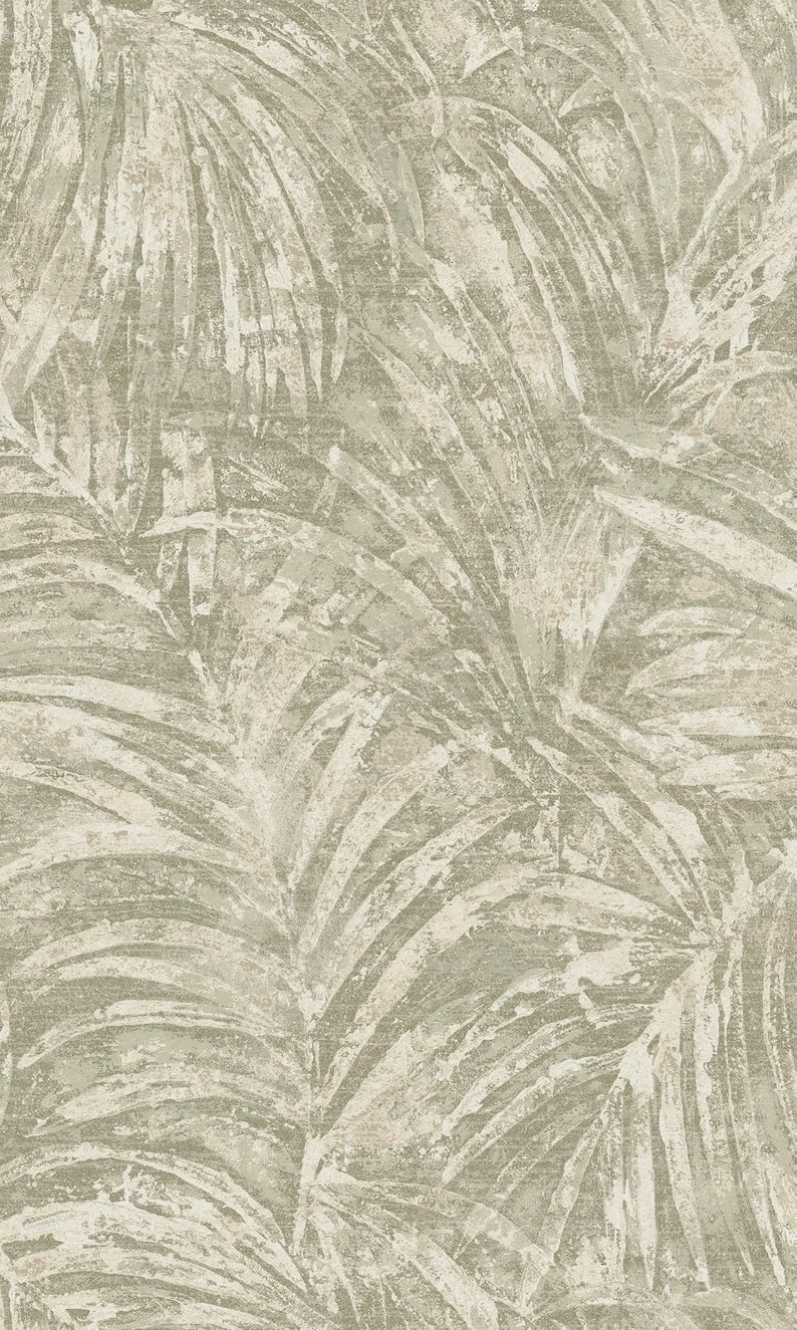 Sahara wallpaper collection featuring palm leaves
