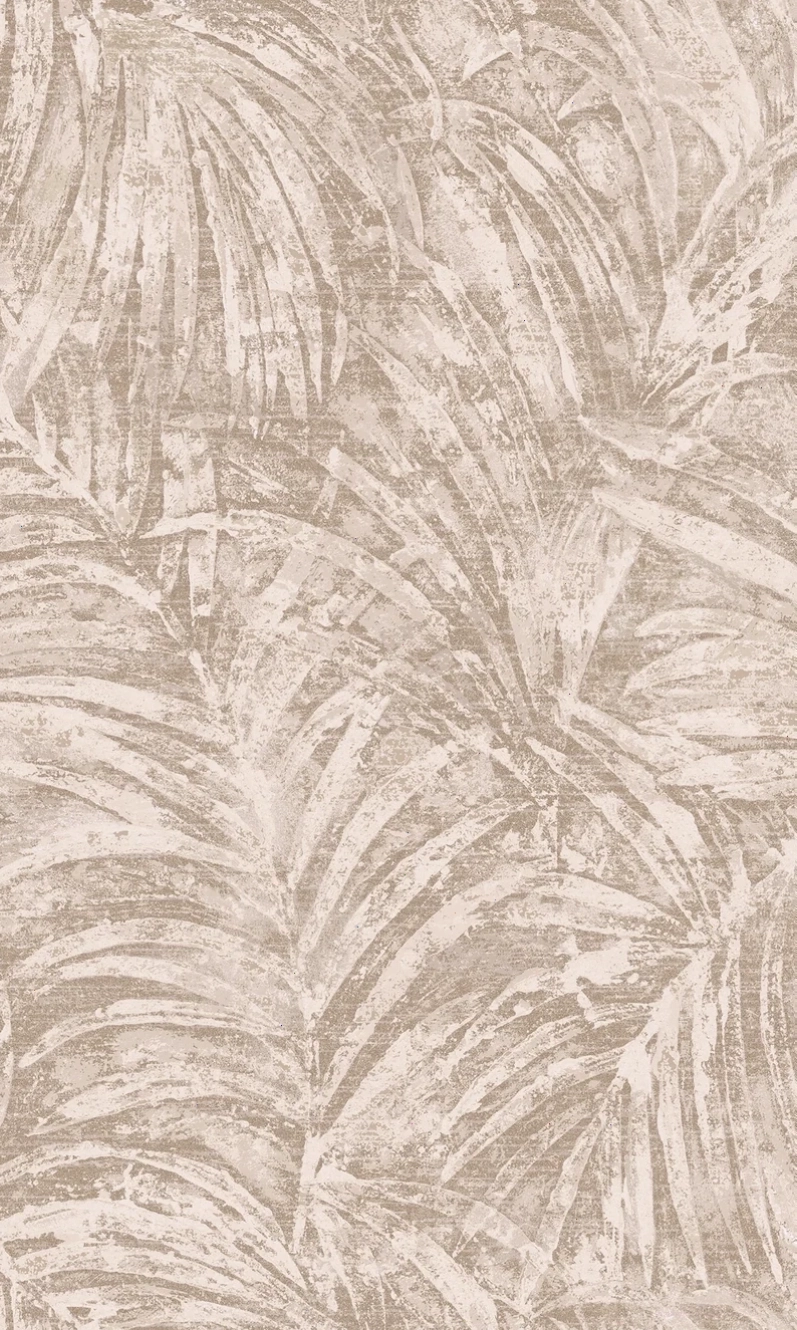 Tropical palm wallpaper outline pattern
