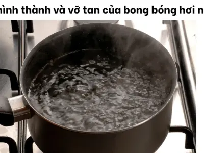 Vì sao nước sôi kêu? Cách tạo ra bong bóng hơi