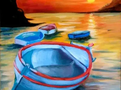 Hình ảnh vẽ tranh biển độc đáo và sống động