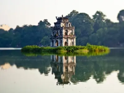 Ảnh phong cảnh Hồ Gươm ghi dấu ấn di sản văn hóa Việt