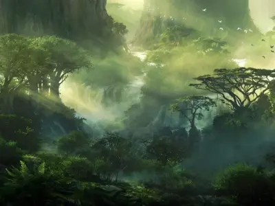 Thế giới kỳ ảo hiện lên sống động trong phong cảnh fantasy