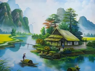 Vẽ tranh phong cảnh đẹp đơn giản, ý nghĩa và giàu cảm xúc