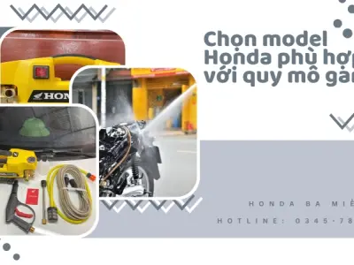 Khám phá cấu tạo kỹ thuật tạo nên sức mạnh máy rửa xe Honda