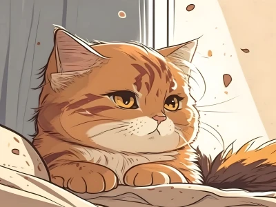 Ngắm nhìn những chú mèo cute anime đáng yêu nhất